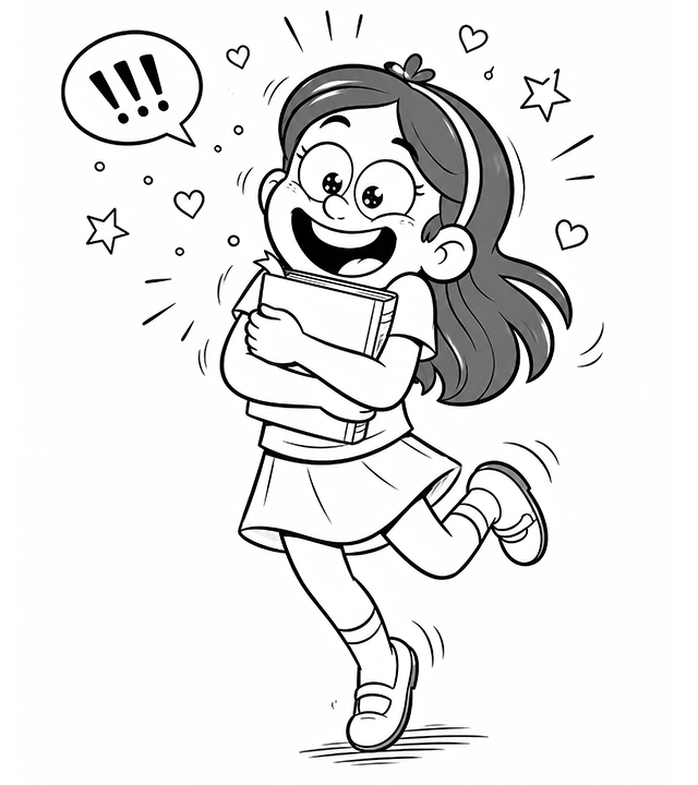 Happy character